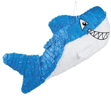 Pinata blauwe haai 60 cm
