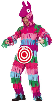Pinata Lama Met Dartbord Kostuum Heren Multikleur - Print
