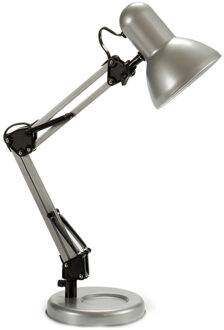 Pincello Tafellamp/bureaulampje High Light - metaal - grijs - H58 cm - buigbaar - hoog model