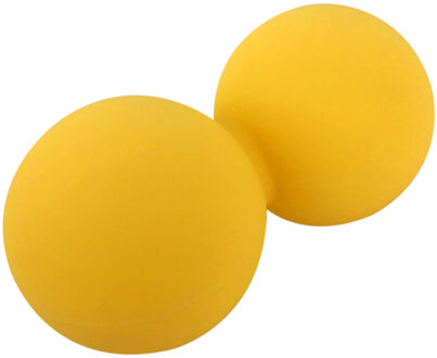 Pinda Massage Ballen Dubbele Lacrosse Bal Siliconen Deep Tissue Massage Tool Spier Reliefer Mobiliteit Bal Voor Fysiotherapie geel