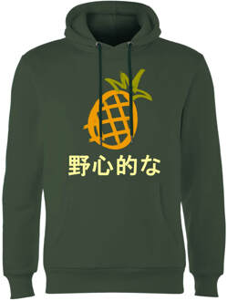 Pineapple Hoodie - Forest Green - XL Groen