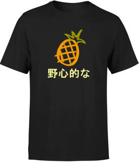 Pineapple Men's T-Shirt - Black - 5XL Zwart