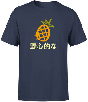 Pineapple Men's T-Shirt - Navy - M - Navy blauw