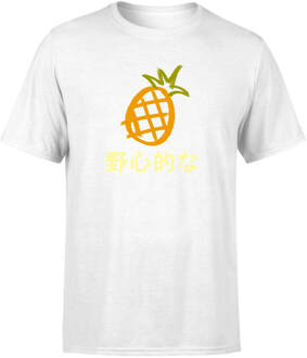 Pineapple Men's T-Shirt - White - XXL Wit
