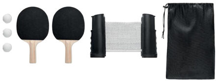 Ping pong tafeltennis set Zwart - One size