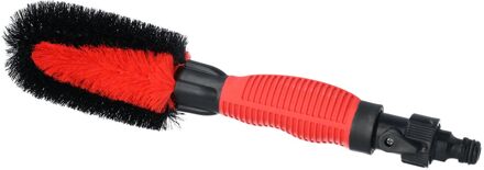 PINGI velgenborstel Wheel Brush V2 met slangaansluiting 40 cm Rood