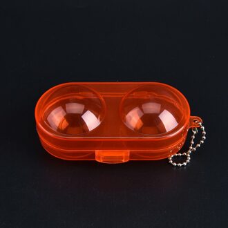Pingpong Bal Container Box Case Plastic Ping Pong Bal Opbergdoos Tafeltennis Accessoires oranje rood