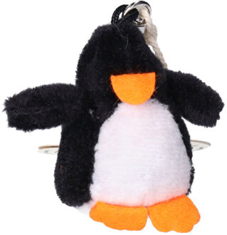 pinguin sleutelhanger - 6 cm - Pluche - knuffel - knuffeldieren Multi