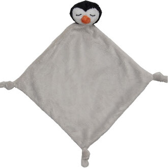 Pinguin tuttel/knuffeldoekje - 40 cm - Dieren knuffels - Baby geboorte kraamcadeaus - Knuffeldoek Multikleur