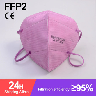 Pink CE FFP2 Mask 5 Layers Respirator Dust Kn95Mask Face Safety Protective KN95 Masks Mouth Filter Reusable FPP2 FPP3 FFP3