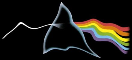 Pink Floyd Rippled Unisex T-Shirt - Black - XS Zwart