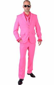 Pink kostuum man blues Roze