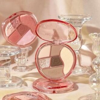 Pink Mist Pervading Compreshensive Powder Palette - 4 Type #H01 - 14.8g