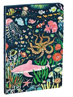 Pink Shark A5 Notebook - A5 Notebook - Allyn Howard