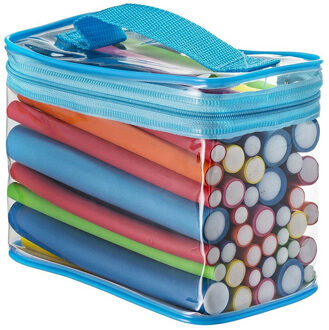 Pinkiou 42 Pack Twist-flex Staven 7 Maten Flexibele Curl Spons Flexi Haar Roller Set Haar Foam Curler roller Set (Willekeurige Kleur)