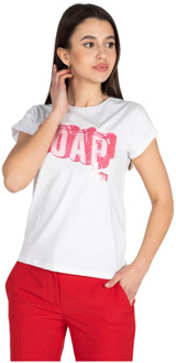 Pinko Annuvulair t-shirt Pinko , White , Dames - XS