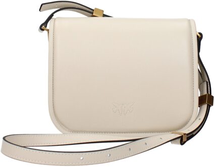 Pinko Beige Leren Schoudertas - maat