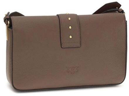 Pinko Bruine Kalfskleren Bos Taurus Schoudertas