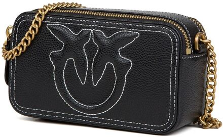 Pinko Carrie Camera Case Mini Schoudertas Zwart