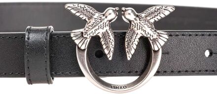 Pinko Ceintuur Zwart&Zilver Zwart en zilver - 120 cm