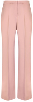 Pinko Elegante roze broek met uitlopende pijpen Pinko , Pink , Dames - S,Xs