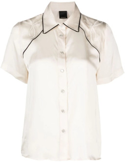 Pinko Enigma Wit Overhemd met Rodeo Borduursel Pinko , White , Dames