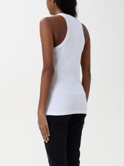 Pinko Geribde Tanktop Slim Fit Wit