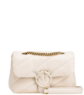 Pinko Gestikte Love Tas Pinko , White , Dames - ONE Size