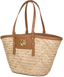 Pinko Handtas Natuurlijk Beige