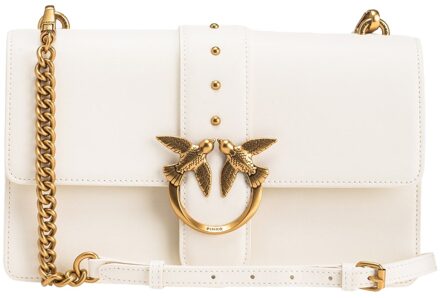 Pinko Love Birds Crossbody Tas Pinko , White , Dames - ONE Size