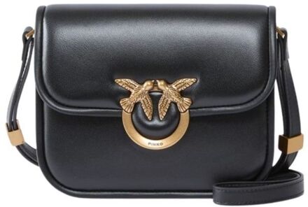 Pinko Love Box Bag Fl Mini nero damestas Zwart - H 13 x B 19 x D 7 cm