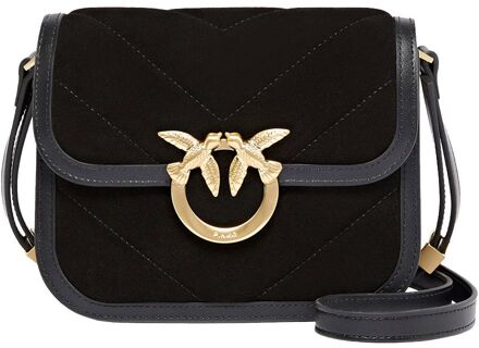 Pinko Love Box Bag Fl Mini nero limousine damestas Zwart - H 13 x B 20 x D 6 cm