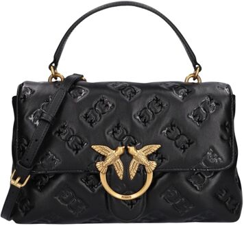 Pinko Love Lady Puff Classic Cl nero handtas dames Zwart - H 25 x B 30 x D 8 cm