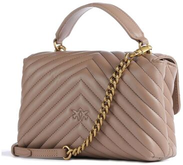 Pinko Love Lady Puff Mini Schoudertas Beige