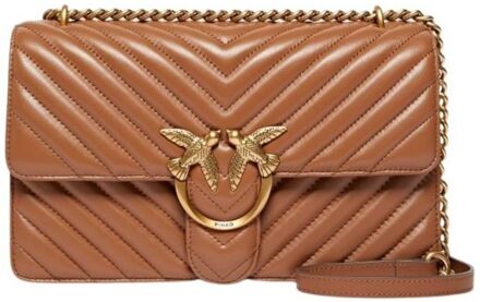 Pinko Love One Classic Dcp marrone damestas Bruin - H 16 x B 27 x D 8 cm