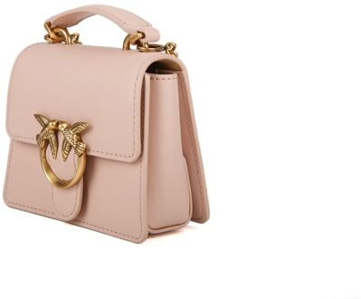 Pinko Love One Top Handle Micro Light - maat Stoffig Roze