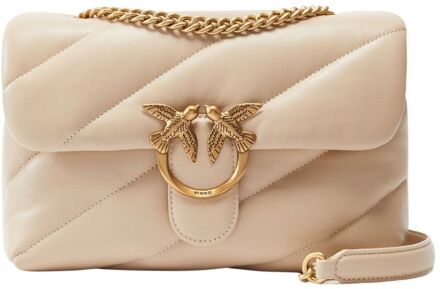 Pinko Love Puff Classic Cl beige damestas - H 18 x B 28 x D 11 cm