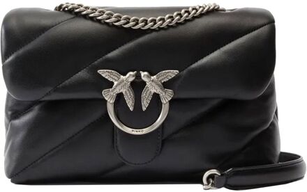 Pinko Love Puff Classic Cl nero damestas Zwart - H 18 x B 28 x D 11 cm