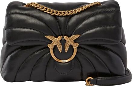 Pinko Love Puff Classic Cl nero damestas Zwart - H 19 x B 26 x D 11 cm