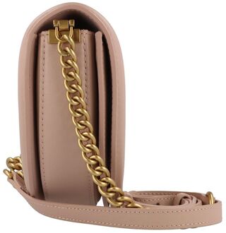 Pinko Love Round Click Mini Crossbody Bag - maat Beige