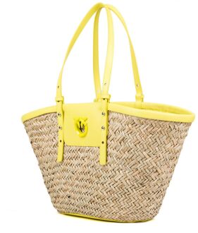 Pinko Love Zomer Boodschappentas Geel