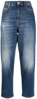 Pinko Maddie Denim Straight Jeans Blauw Pinko , Blue , Dames - W28