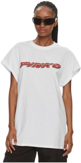 Pinko Polo Shirt Collectie Pinko , White , Dames - M,Xs