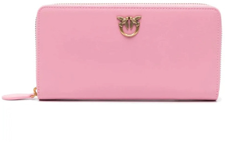 Pinko Roze Dames Portemonnees Ss24 Accessoires Pinko , Pink , Dames - ONE Size