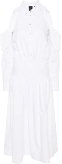 Pinko Shirt Dresses Pinko , White , Dames - L,M,S,Xs