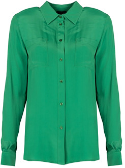 Pinko Shirts Pinko , Green , Dames - 4XS