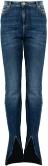 Pinko Slim Fit Hoge Taille Jeans Pinko , Blue , Dames - W29