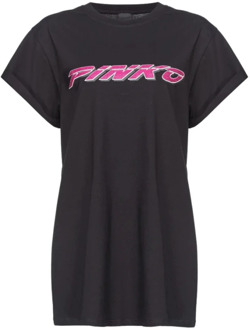 Pinko T-Shirts Pinko , Black , Dames - S