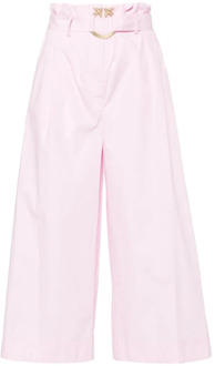 Pinko Wide Trousers Pinko , Pink , Dames - M,S,2Xs