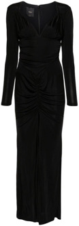 Pinko Zwarte jurken met 3,5 cm hak Pinko , Black , Dames - M,S,Xs
